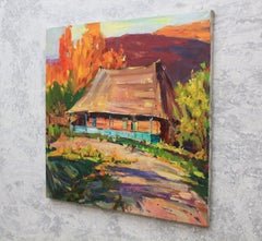 "Village house", Painting, Oil on Canvas