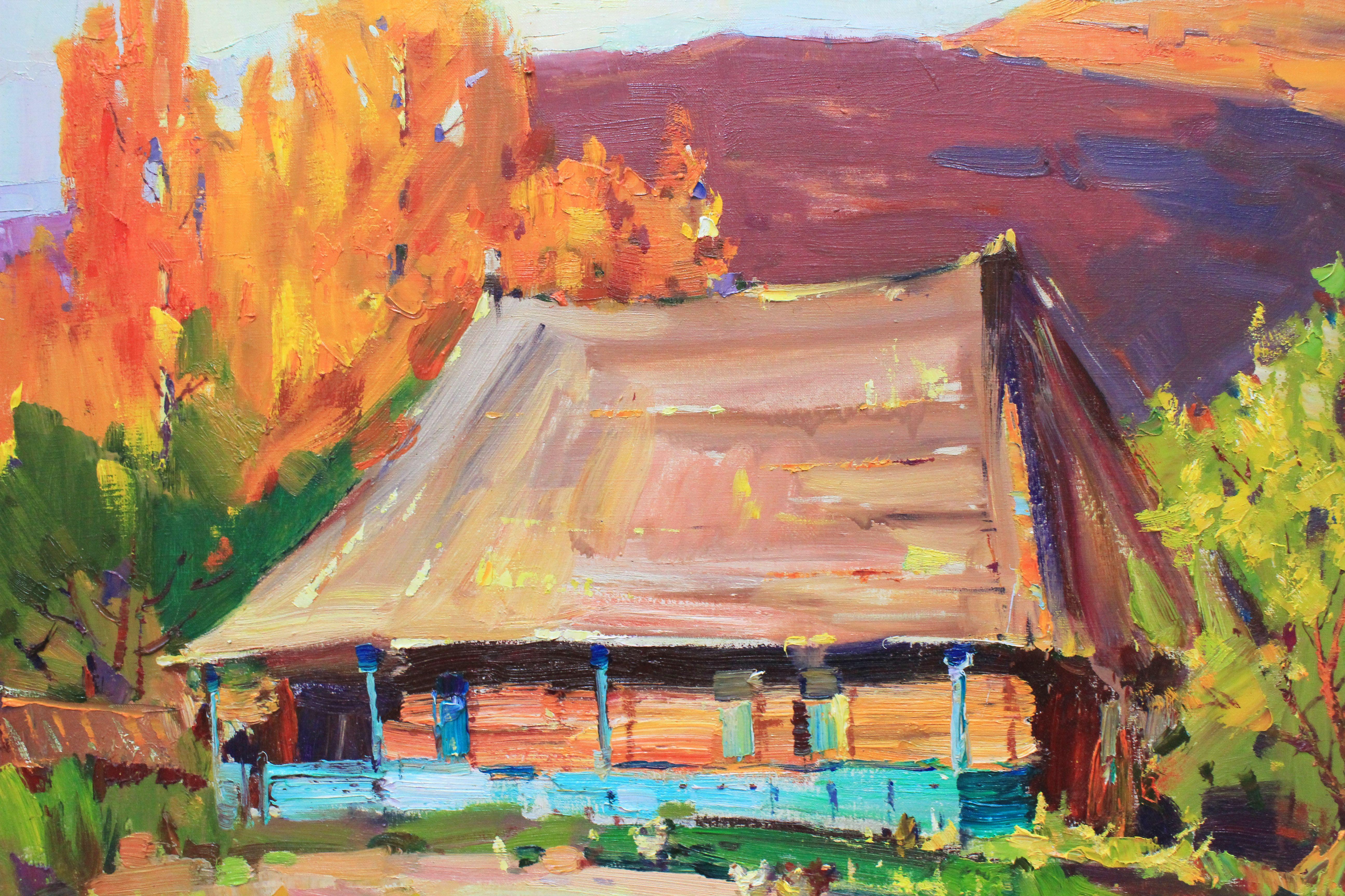 Einzigartiges Original-Ölgemälde der ukrainischen Künstlerin Alisa Onipchenko-Cherniakovska - Leinwandgemälde aufgespannt und aufhängefertig (NICHT GERahmt. Die Seiten sind mit Acryl bemalt. Sie können das Gemälde ohne Rahmen hängen.) - Gemälde