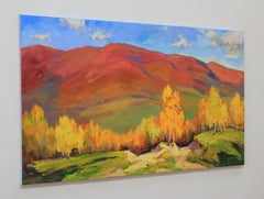 "Warm autumn ", Painting, Oil on Canvas
