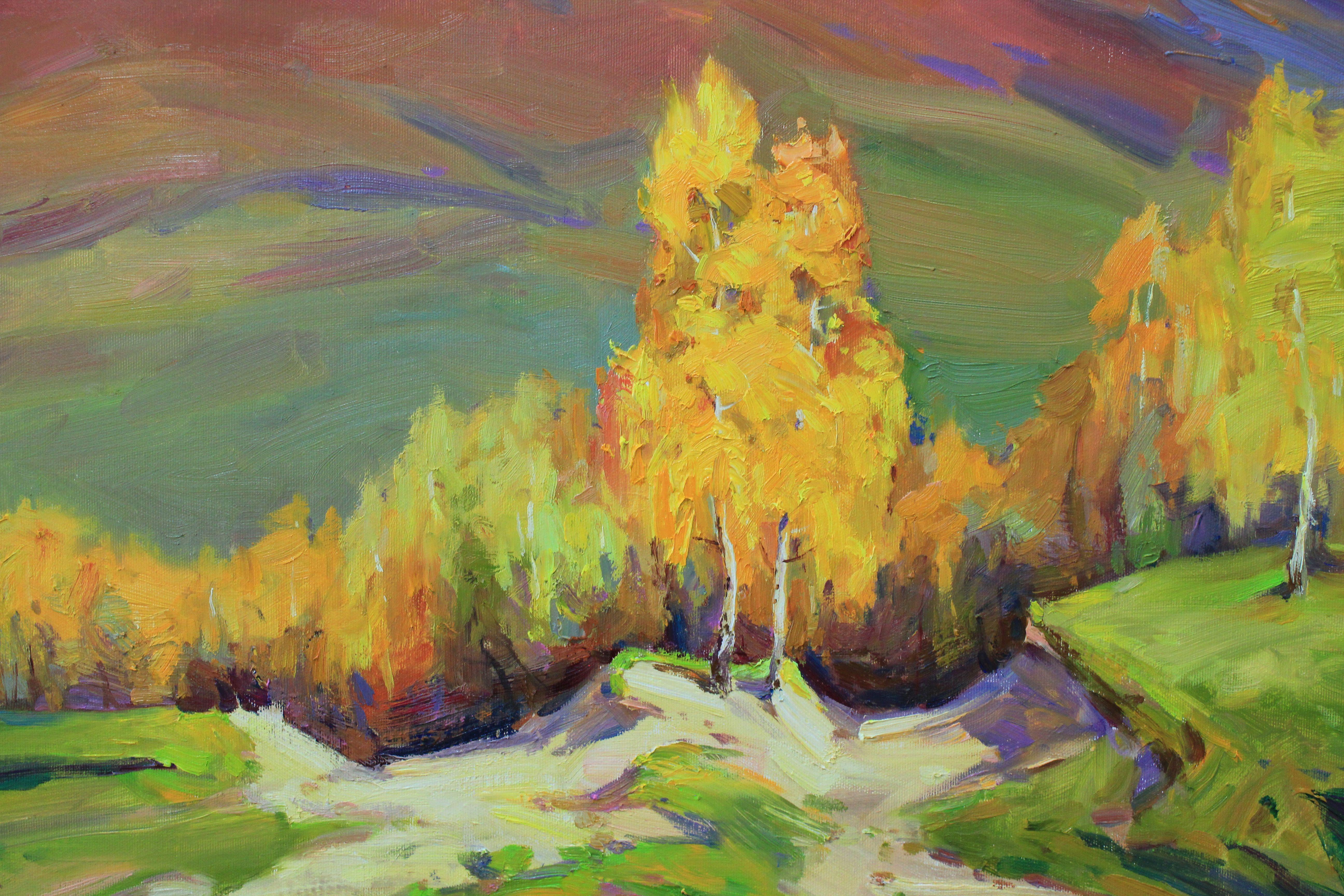 Einzigartiges Original-Ölgemälde der ukrainischen Künstlerin Alisa Onipchenko-Cherniakovska - Leinwandgemälde aufgespannt und aufhängefertig (NICHT GERahmt. Die Seiten sind mit Acryl bemalt. Sie können das Gemälde ohne Rahmen hängen.) - Gemälde