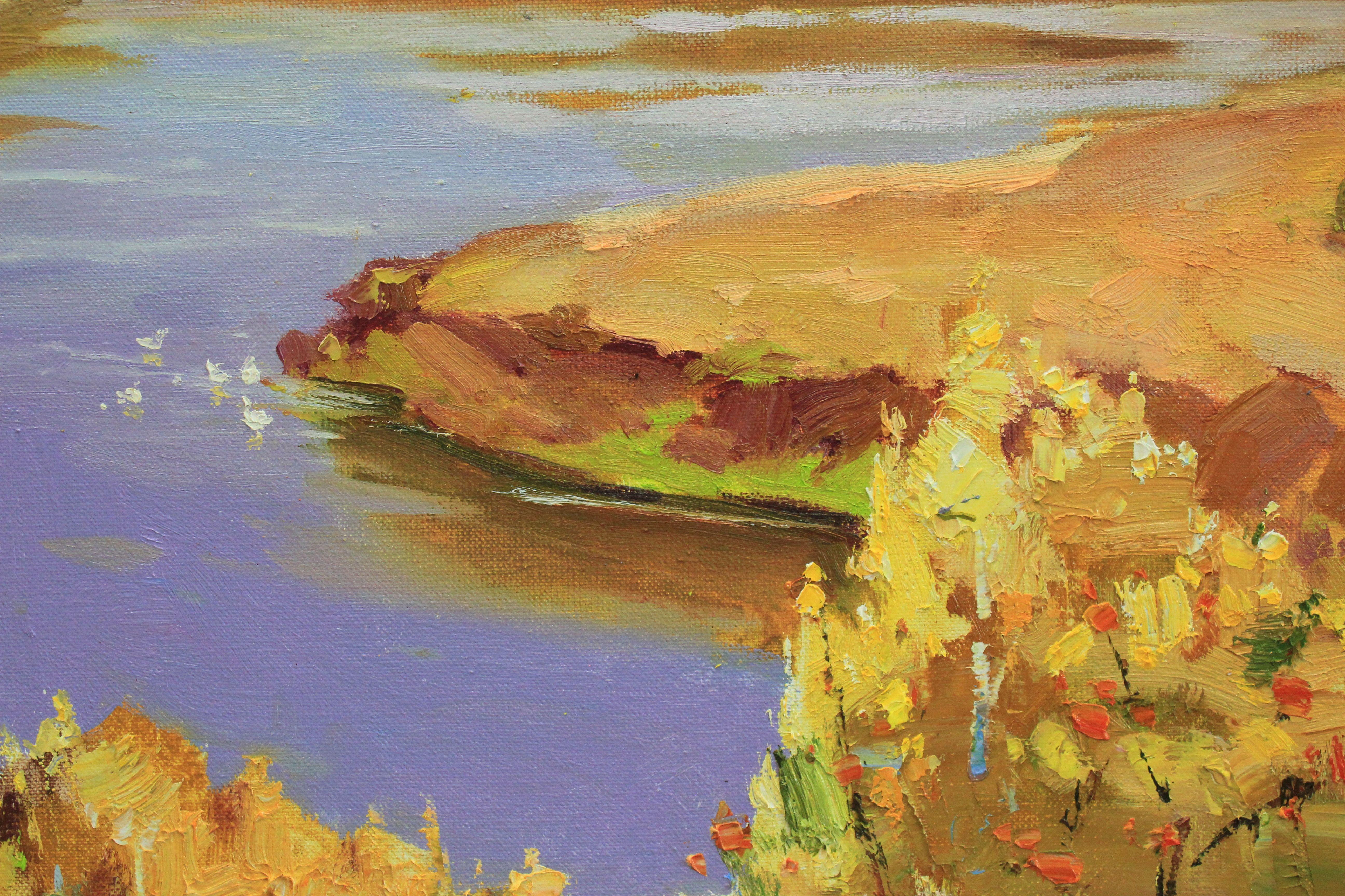 Einzigartiges Original-Ölgemälde der ukrainischen Künstlerin Alisa Onipchenko-Cherniakovska - Leinwandgemälde aufgespannt und aufhängefertig (NICHT GERahmt. Die Seiten sind mit Acryl bemalt. Sie können das Gemälde ohne Rahmen hängen.) - Gemälde