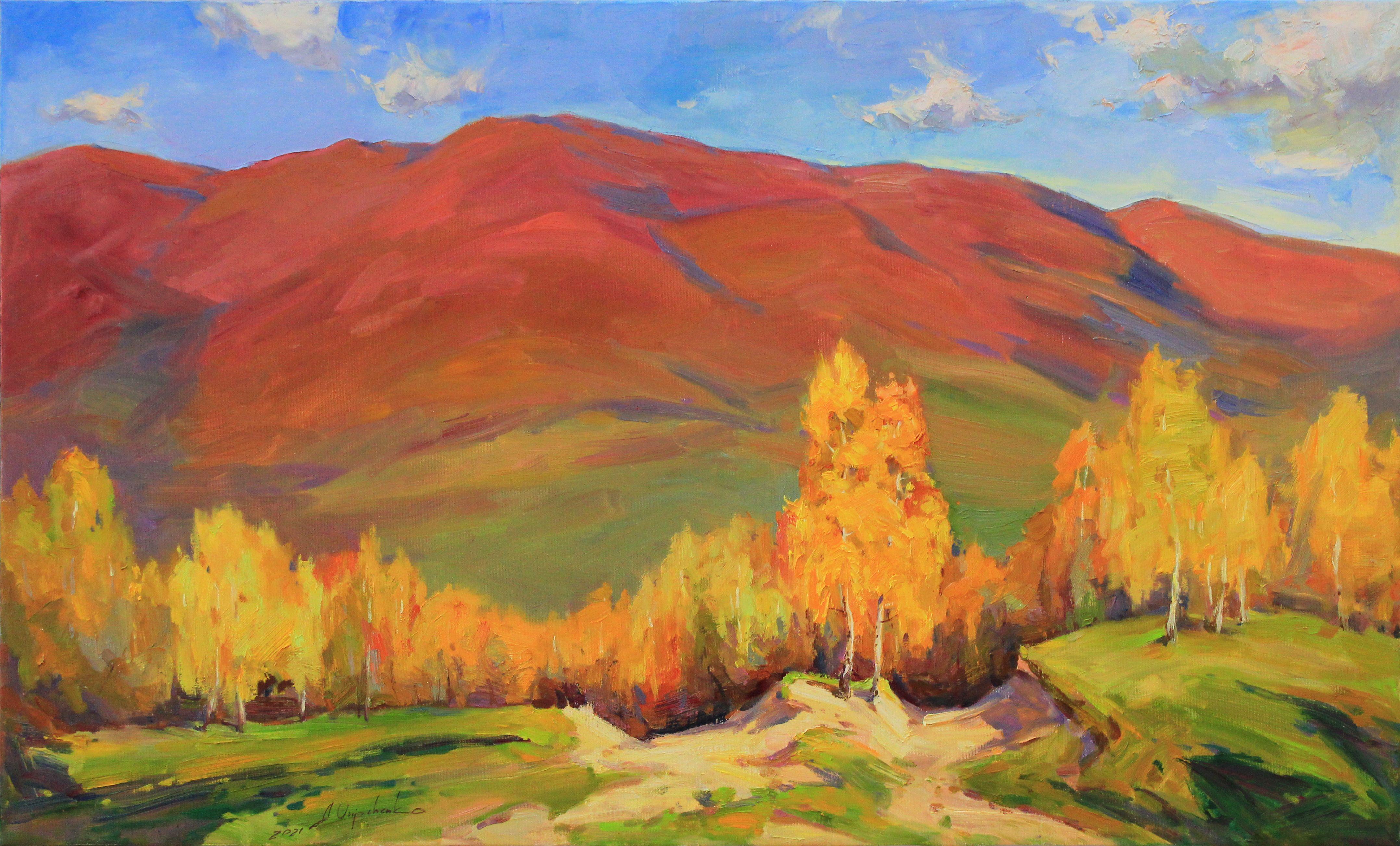 „Herbst“, Gemälde, Öl auf Leinwand