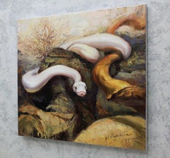 "White Shadow", Painting, Oil on Canvas