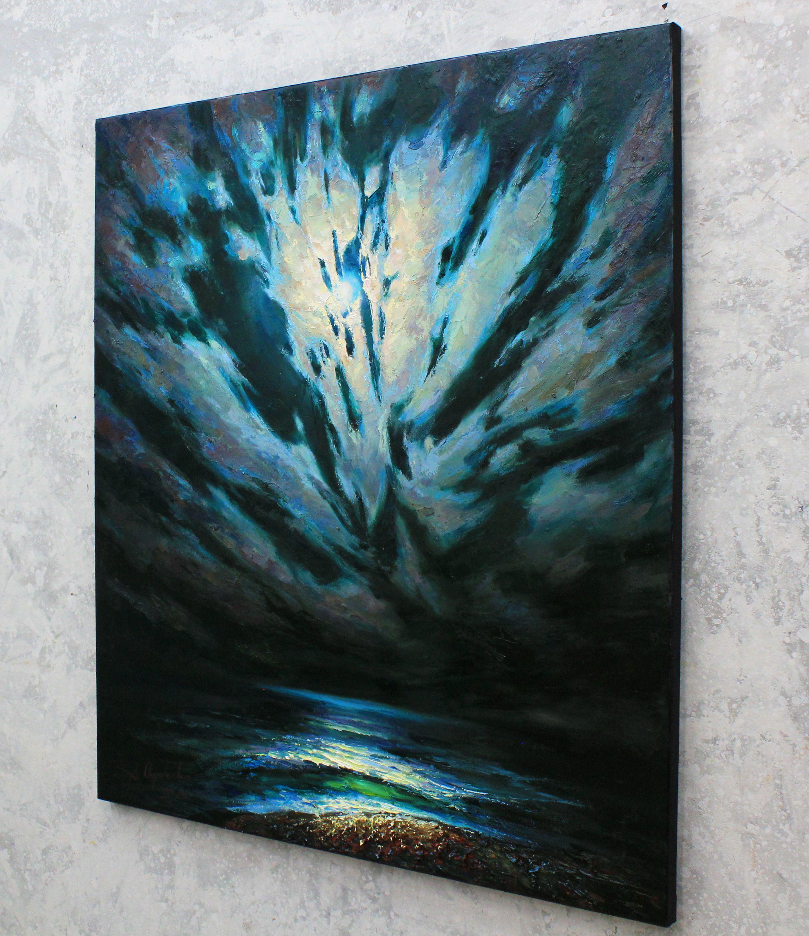 „Wings of the night“, Gemälde, Öl auf Leinwand (Impressionismus), Painting, von Alisa Onipchenko-Cherniakovska