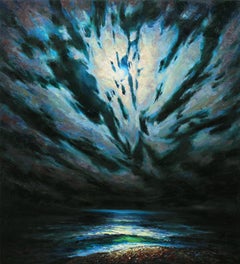 "Le ali della notte", Pittura, Olio su tela