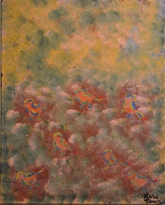 Park Side Swallows, Manhattan Dreams Impressionist Original Personally Signed 