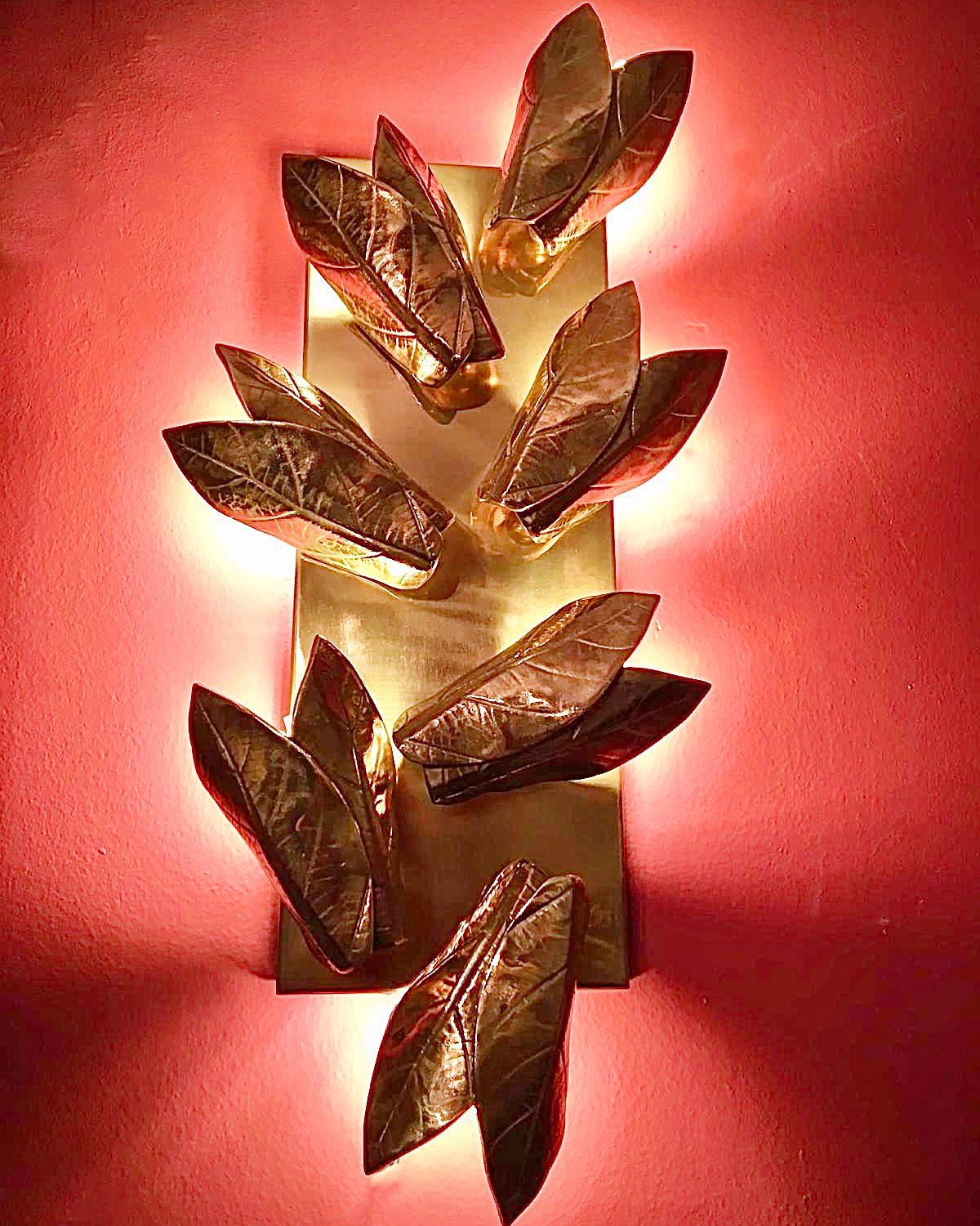 Contemporary Alisar Brass Wall Sconce For Sale