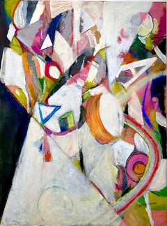 Rosa Dreieck, Gemälde, Acryl auf Leinwand