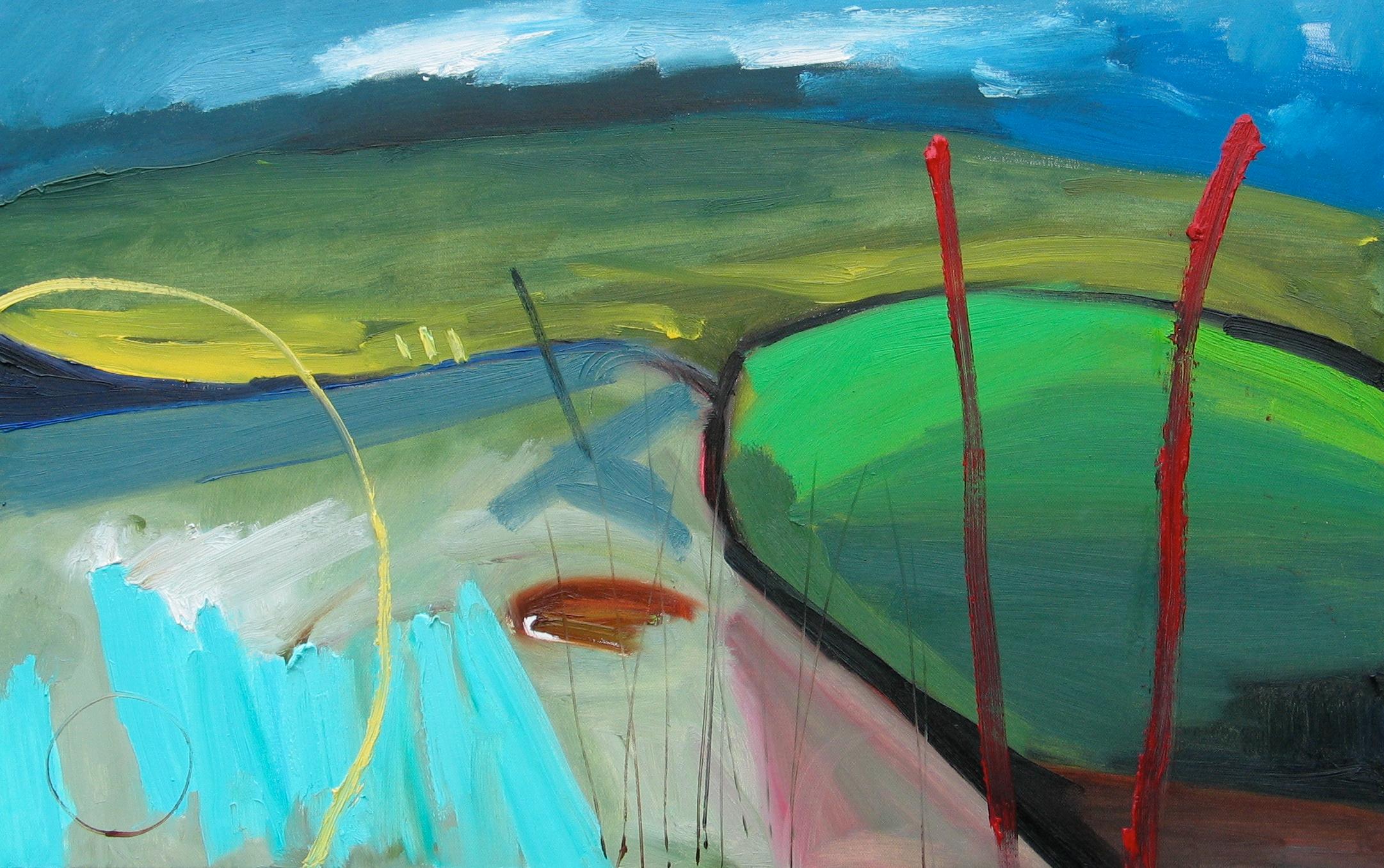 Alison Berrett Landscape Painting - Yorkshire Landscape