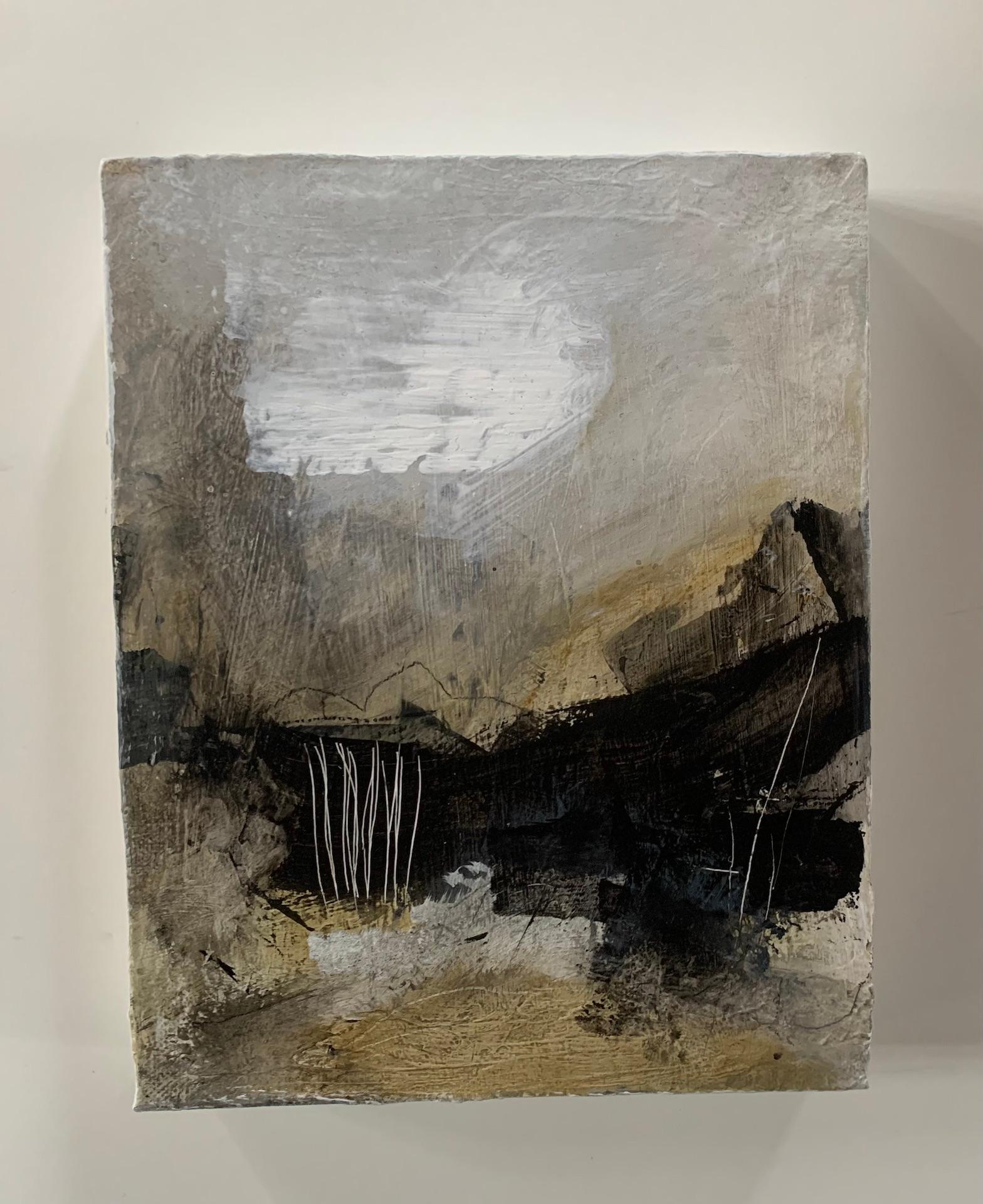 Retreat-Diptychon mit Schichtmuster (Abstrakter Impressionismus), Painting, von Alison Britton-Paterson