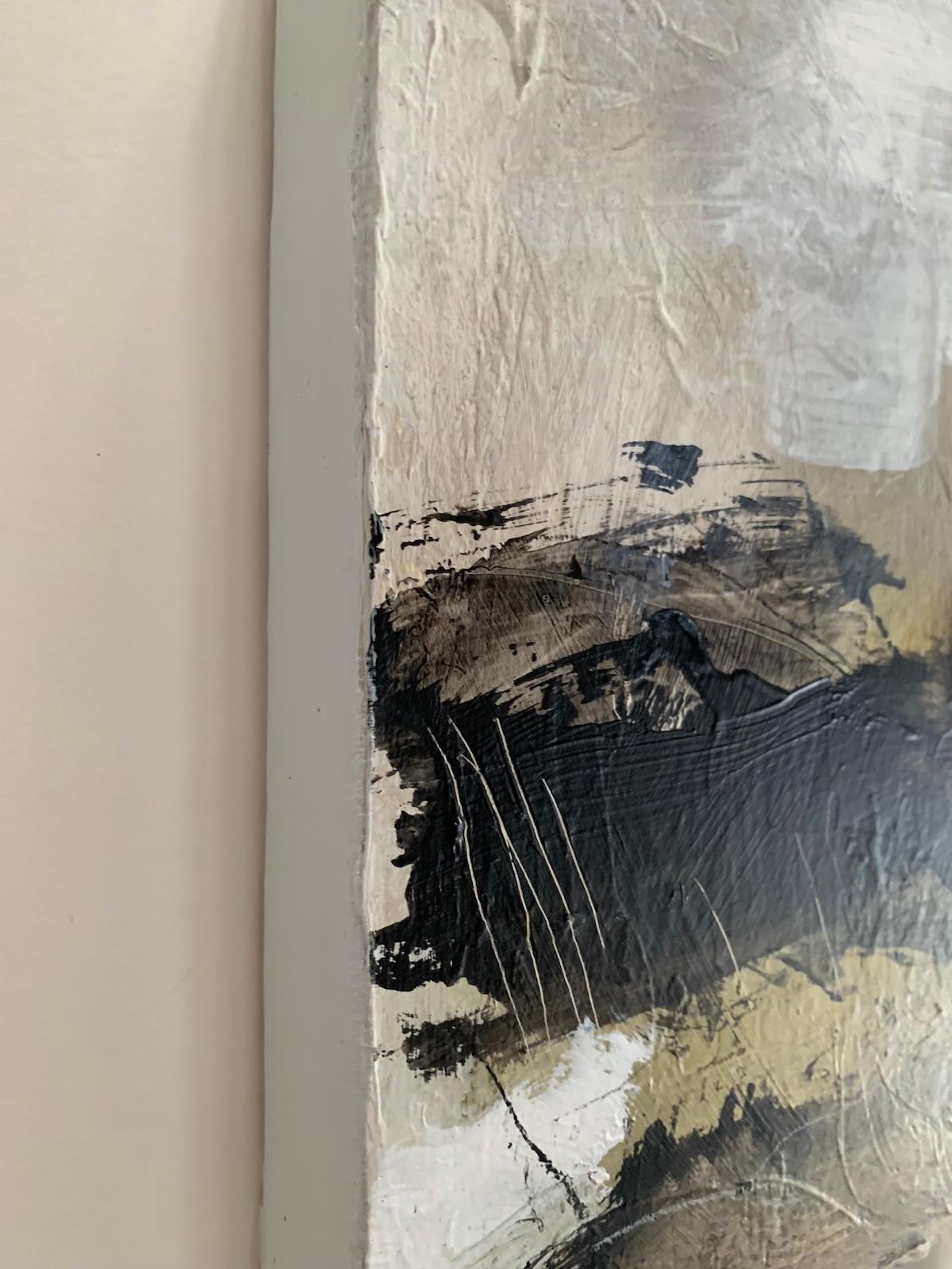 Ritiro isolato n. 2 - Landscape Painting Grigio di Alison Britton-Paterson