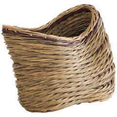 Alison Dickens, Lean “Buckled Basket" Willow Contemporary Crafts Basket, 2020