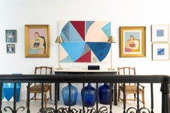 Contemporary Figurative Still Life Painting with Fruit and Female Figure