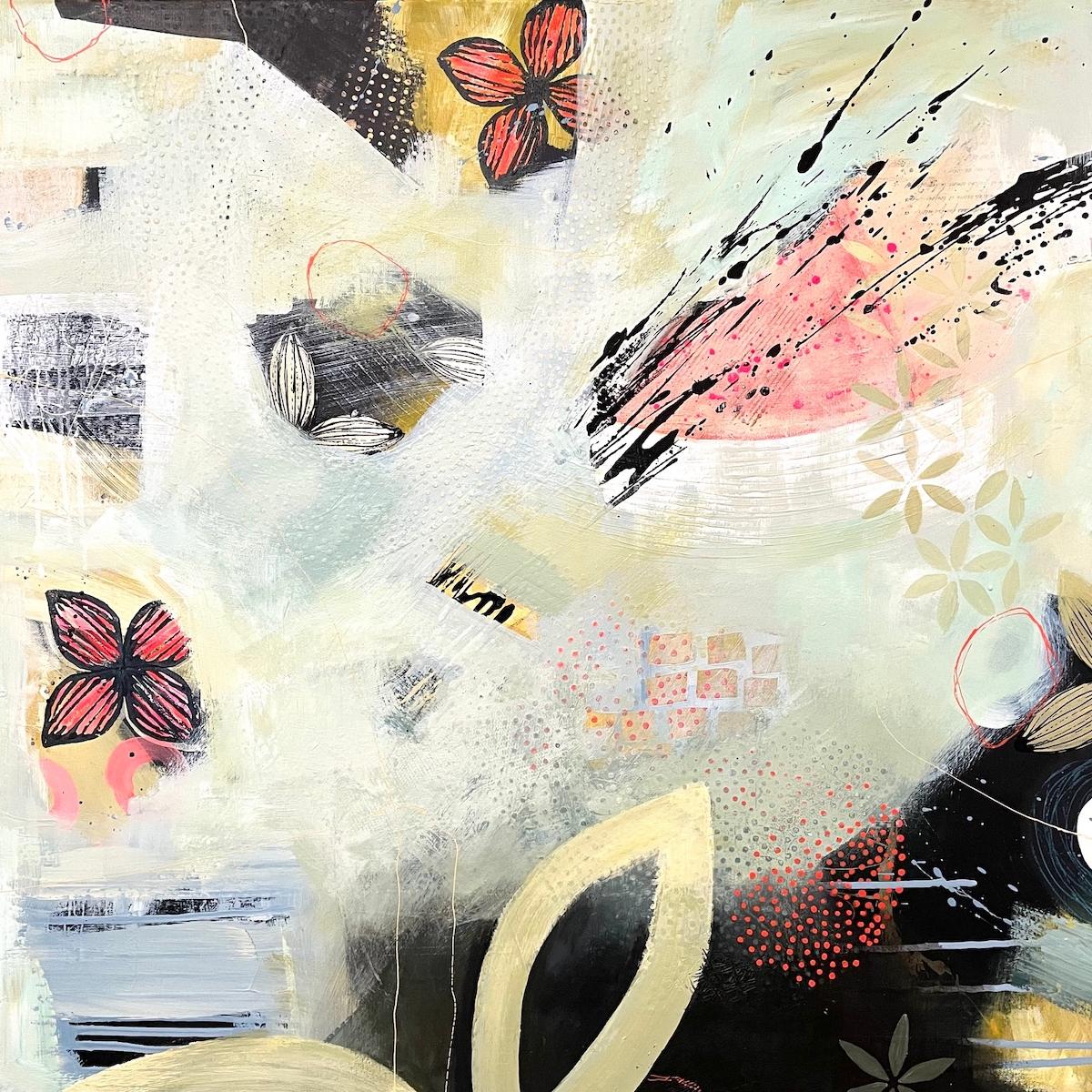 Abstract Painting di Alison Gilbert  - Lasciarsi andare di Alison Gilbert, Arte contemporanea, Astratto, Pittura originale