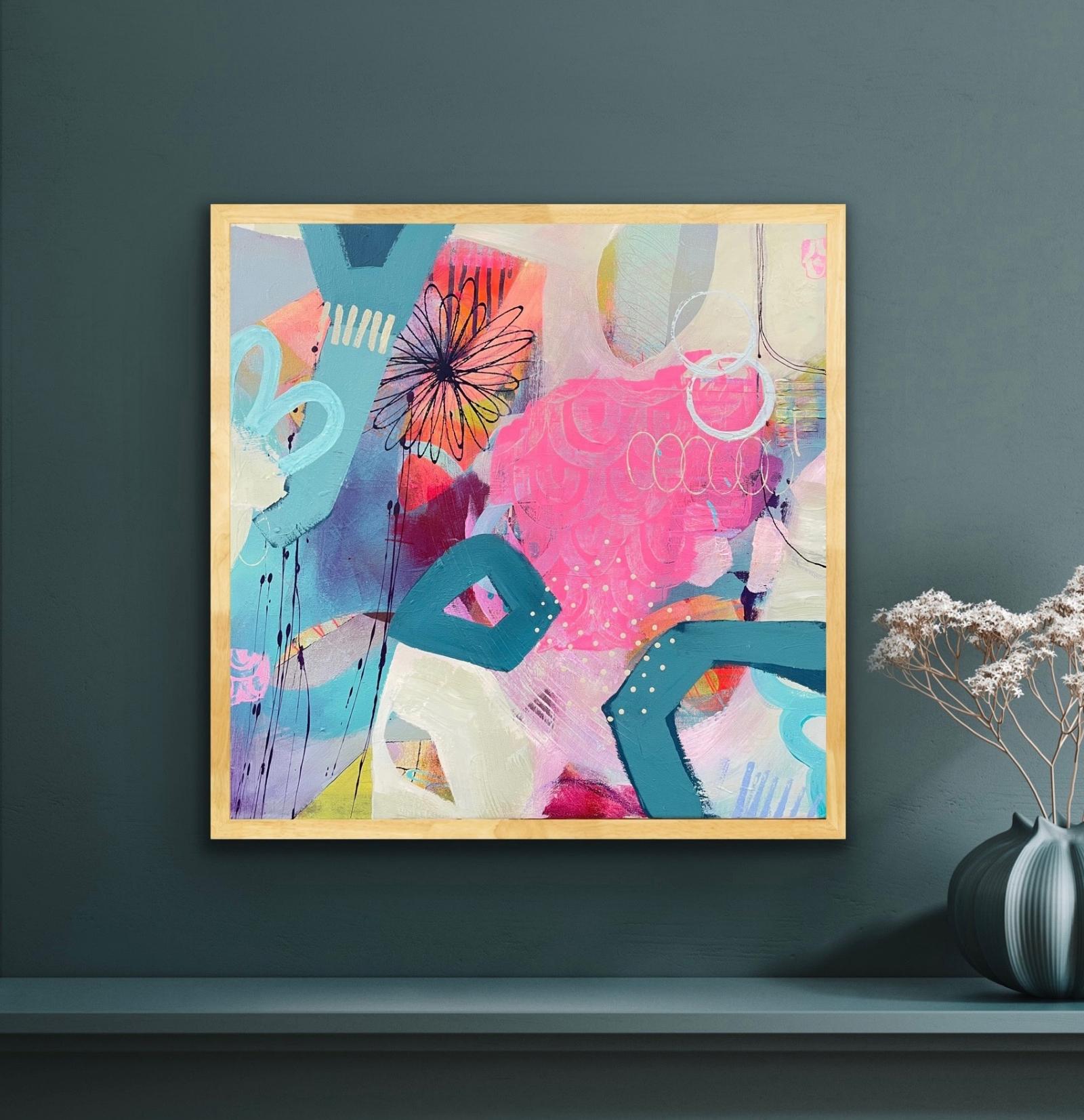 Out to Lunch di Alison Gilberts, Arte urbana, Pittura originale, Contemporaneo - Painting di Alison Gilbert 