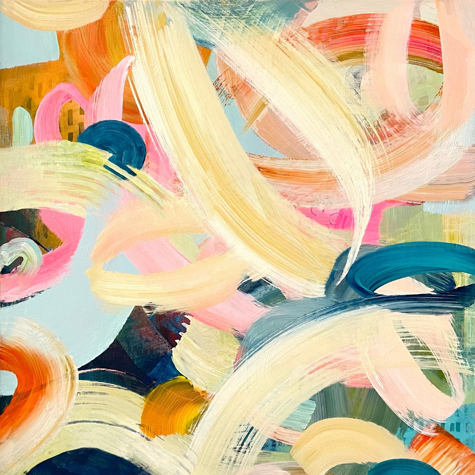 Alison Gilbert Abstract Painting – Freihändig, Originalgemälde, abstraktes Gemälde, Acryl