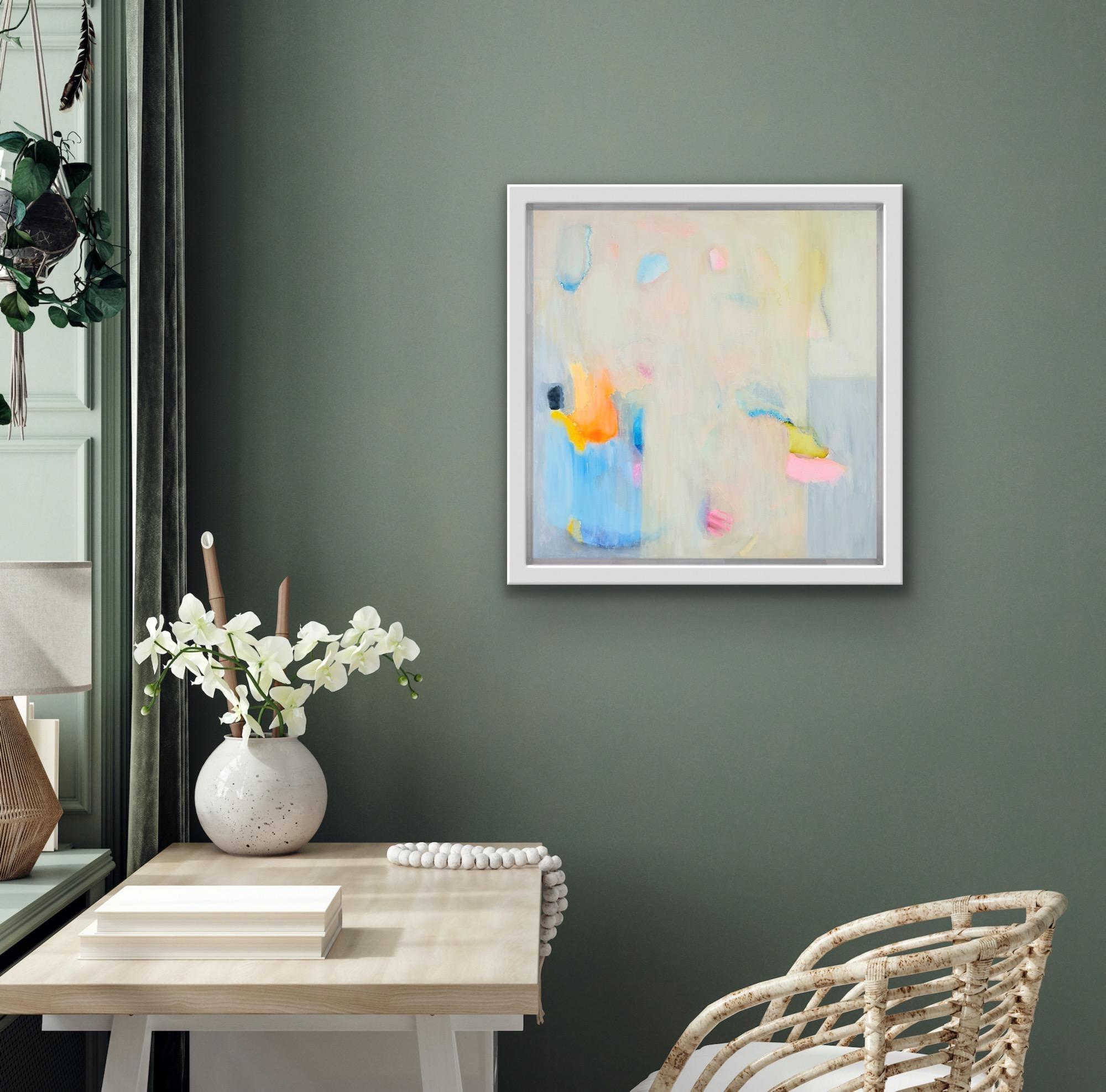 Prendo il pistacchio, Pittura astratta, Arte contemporanea originale, Arte con disegni in vendita 3