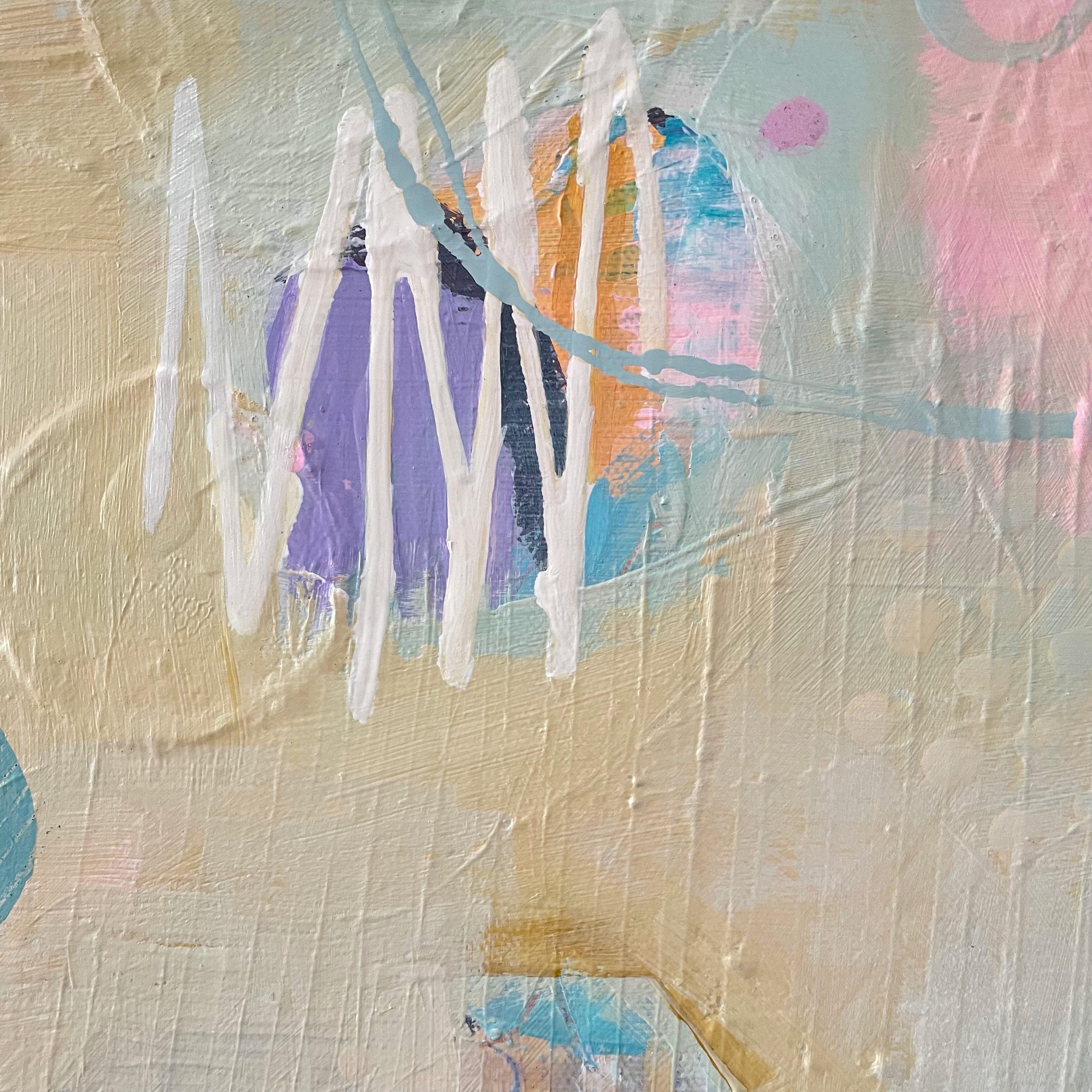 Prendo il pistacchio, Pittura originale, Astratto, Forme, Geometria - Painting di Alison Gilbert