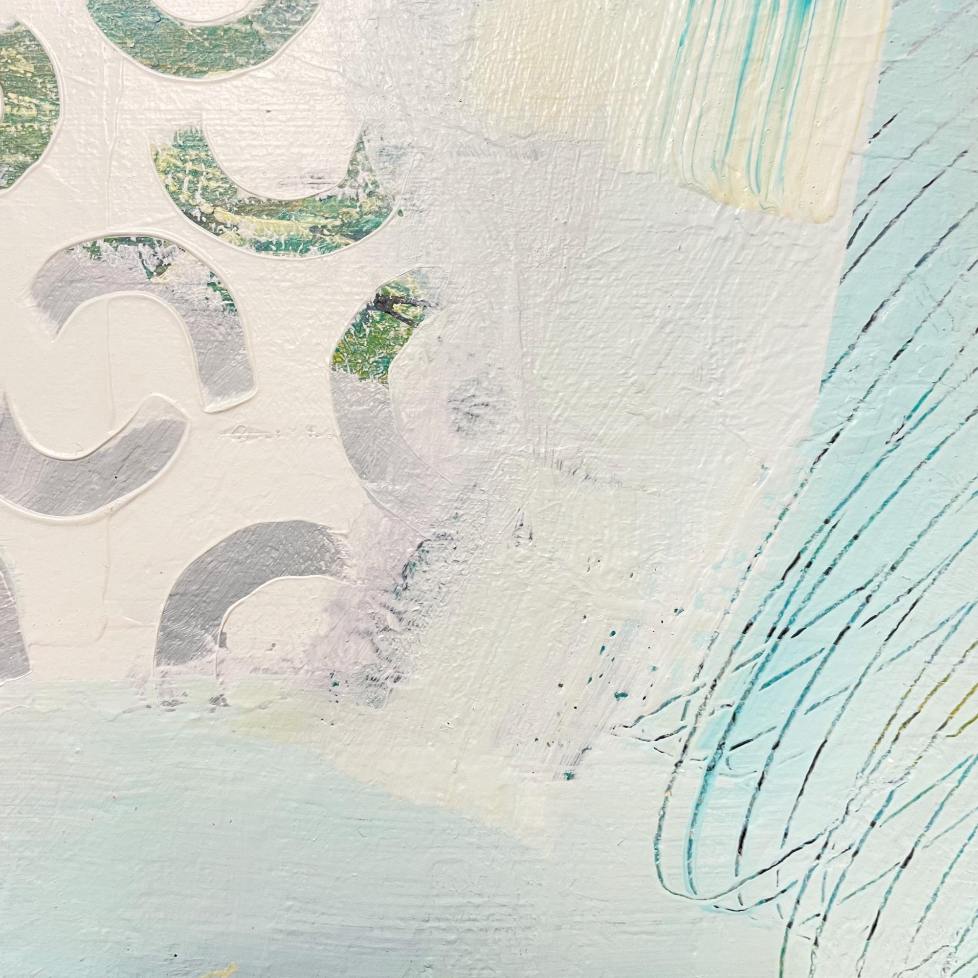 Tide's Turn, Vibrant Seascape Painting, Bold Abstract Artwork, Framed Art For Sale 3