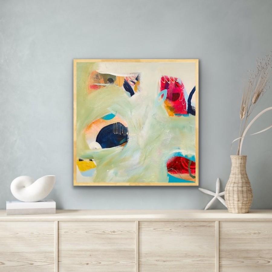What lies beneath, original painting, abstract art, colourful art, impressionism For Sale 3