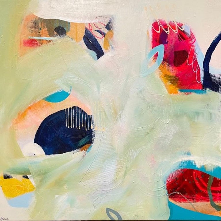 Alison Gilbert - What lies beneath, original painting, abstract art ...