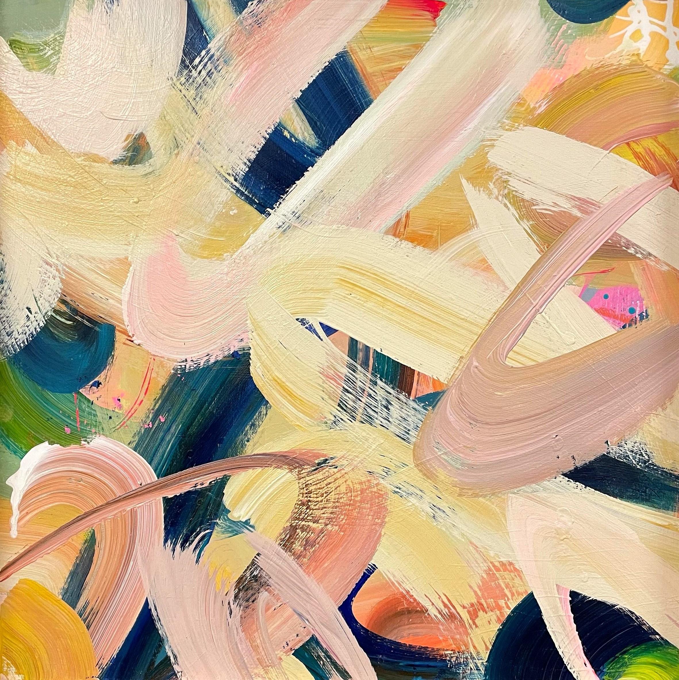 Alison Gilbert Abstract Painting – „Wurlitzer Waltz“, Originalgemälde, abstraktes Gemälde, Acryl, zeitgenössisch