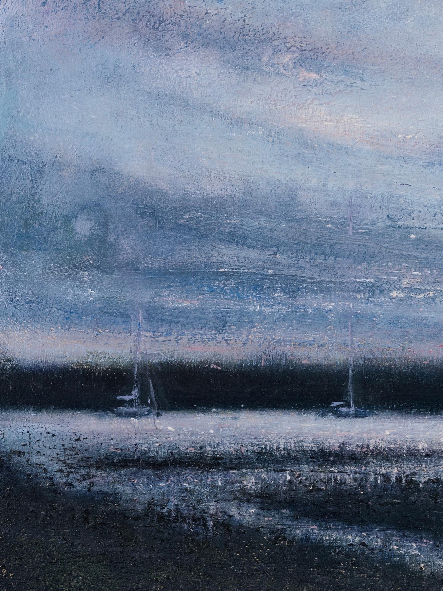 Wivenhoe Afternoon, Alison Groom, Original Meereslandschaftsgemälde, impressionistische Kunst im Angebot 2