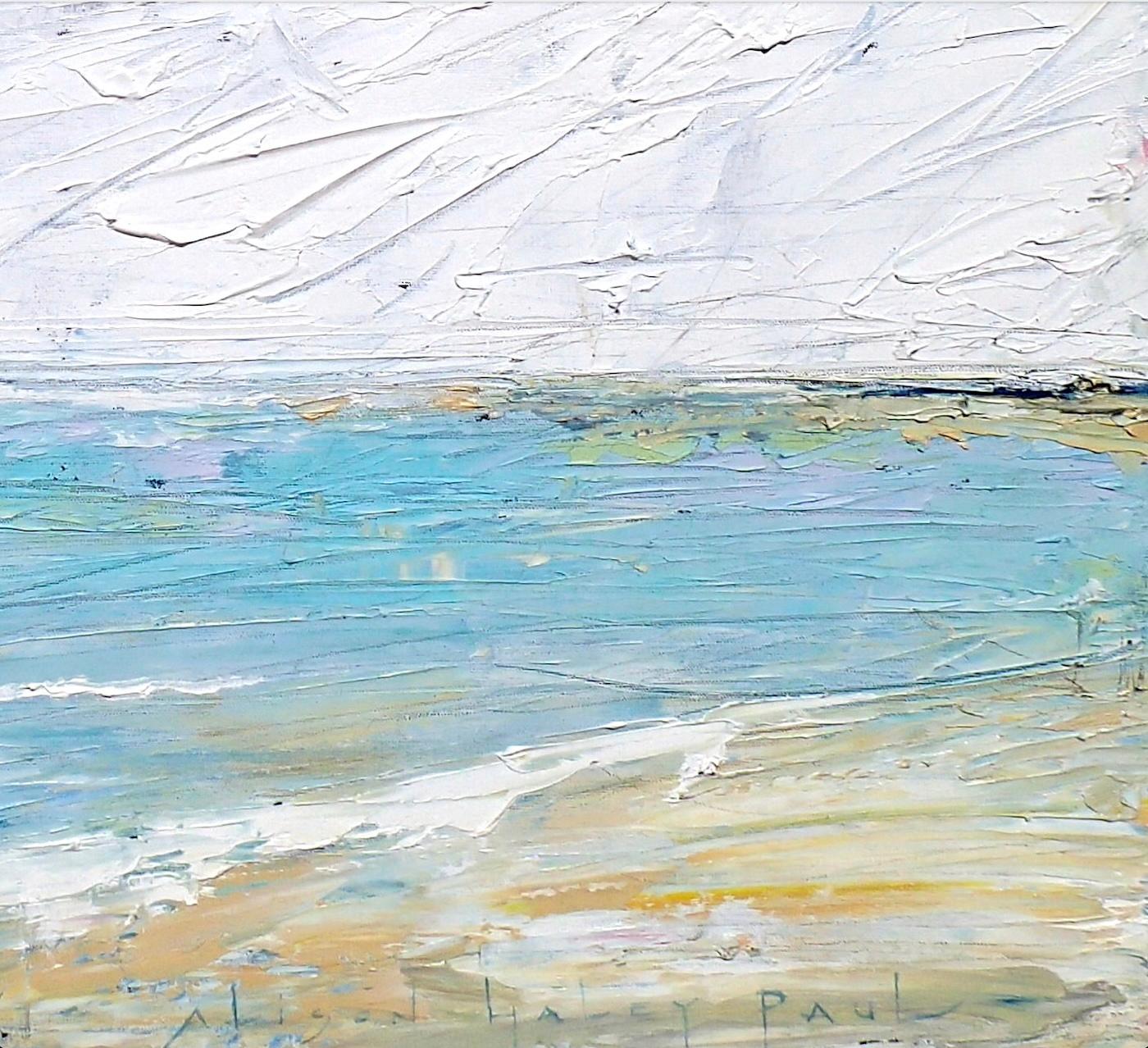 Bay - Landscape Painting Azul de Alison Haley Paul