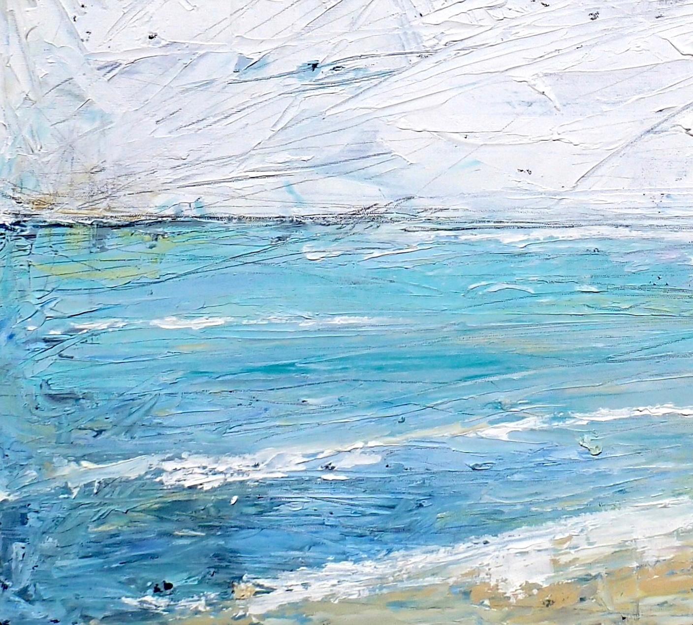 Alison Haley Paul is a contemporary painter of lavishly textured landscapes full of nuanced color. Her work conjures up connotations and geographical memories: that summer you spent at the beach, the tree where you went to think, the path up the