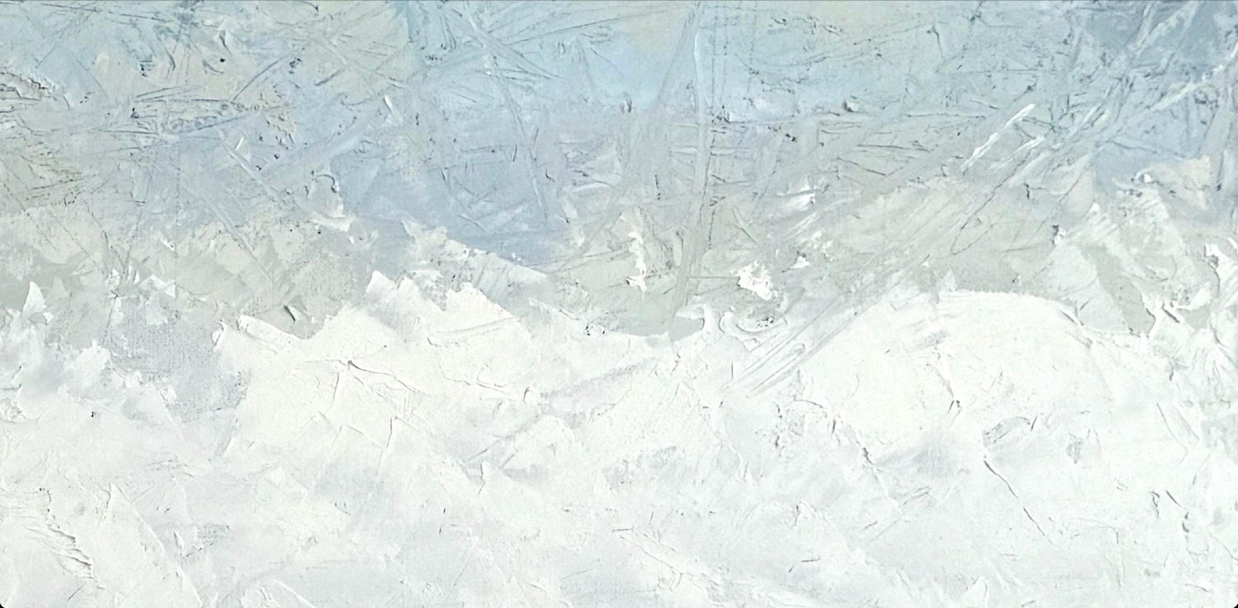Skyward - Landscape Painting Gris de Alison Haley Paul