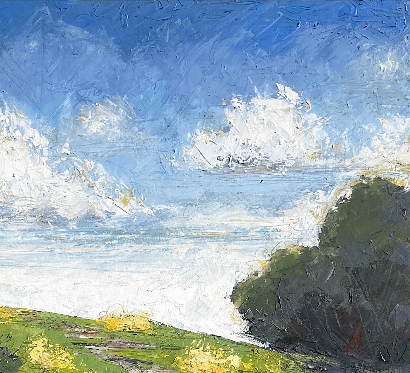 Flowerhill - Painting Astratto di Alison Haley Paul