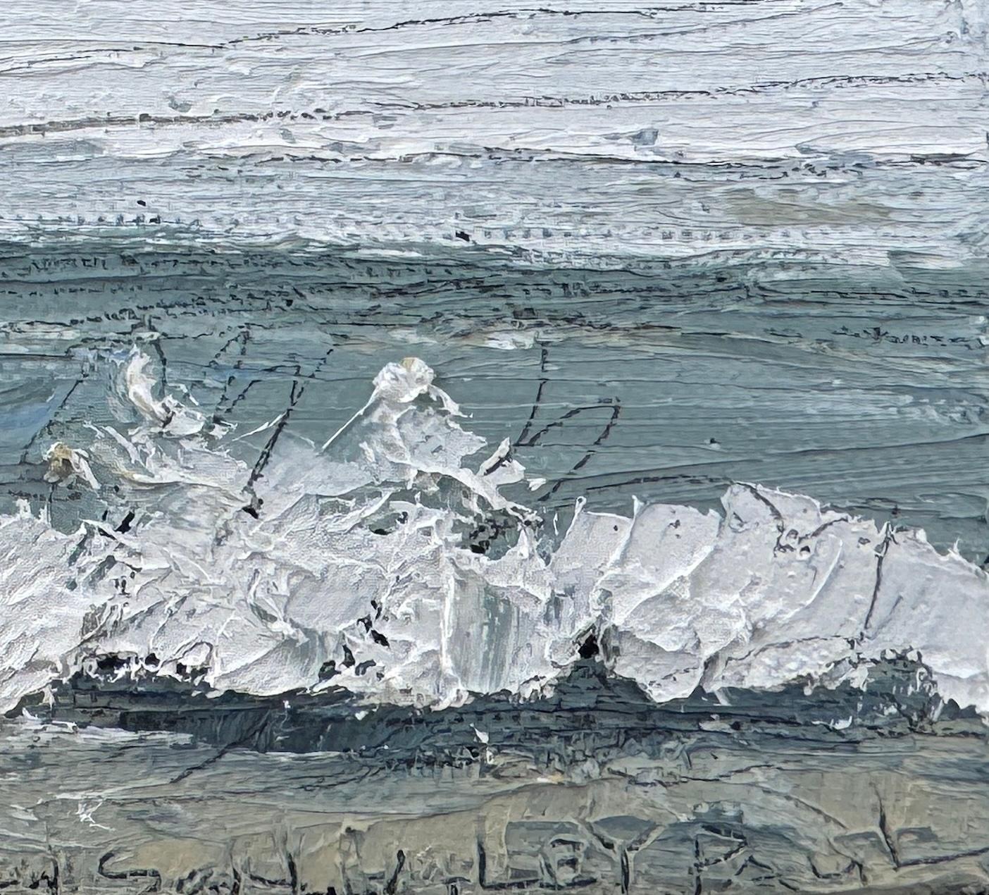 Glimpse #258 - Landscape Painting Blu di Alison Haley Paul