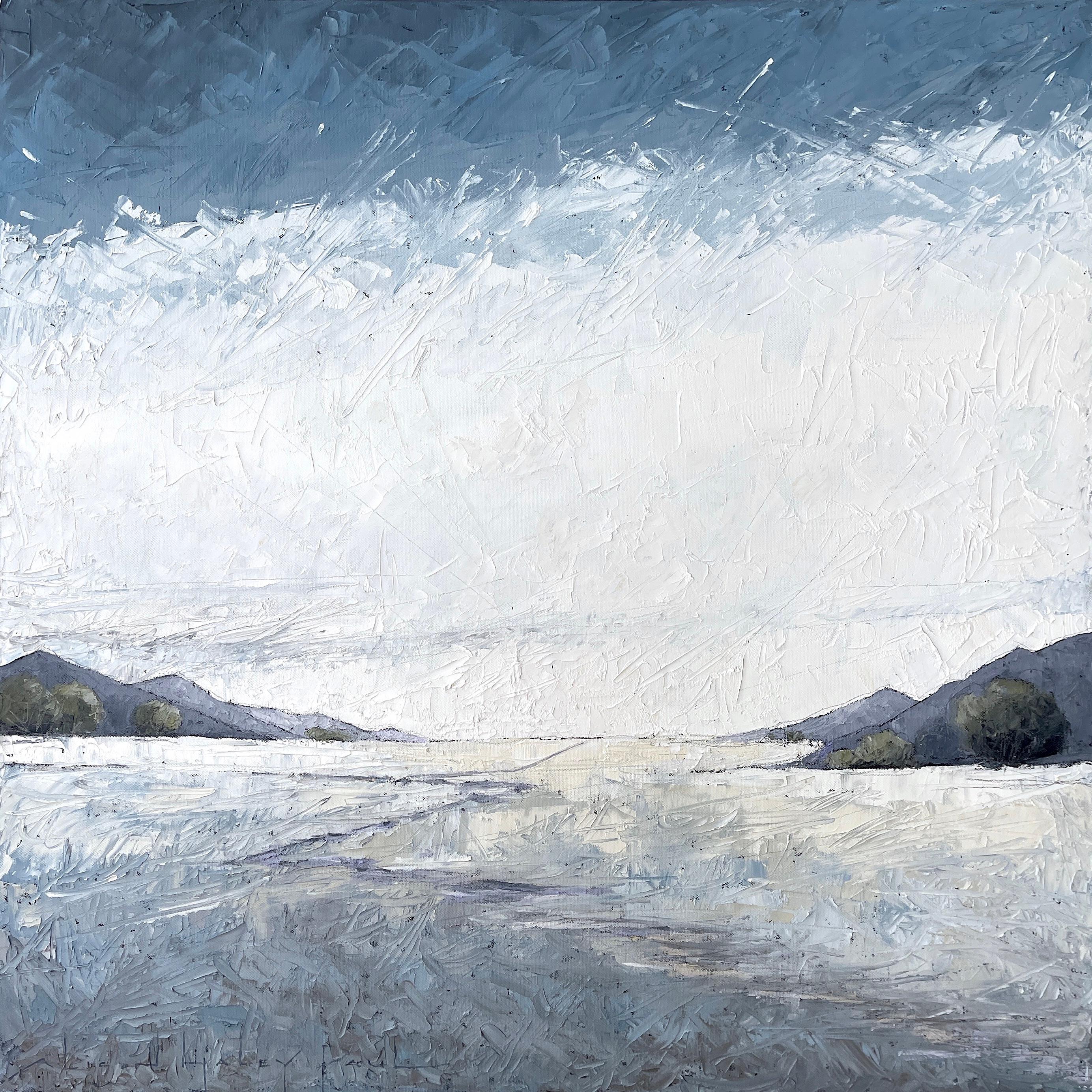Alison Haley Paul Landscape Painting – Grayline