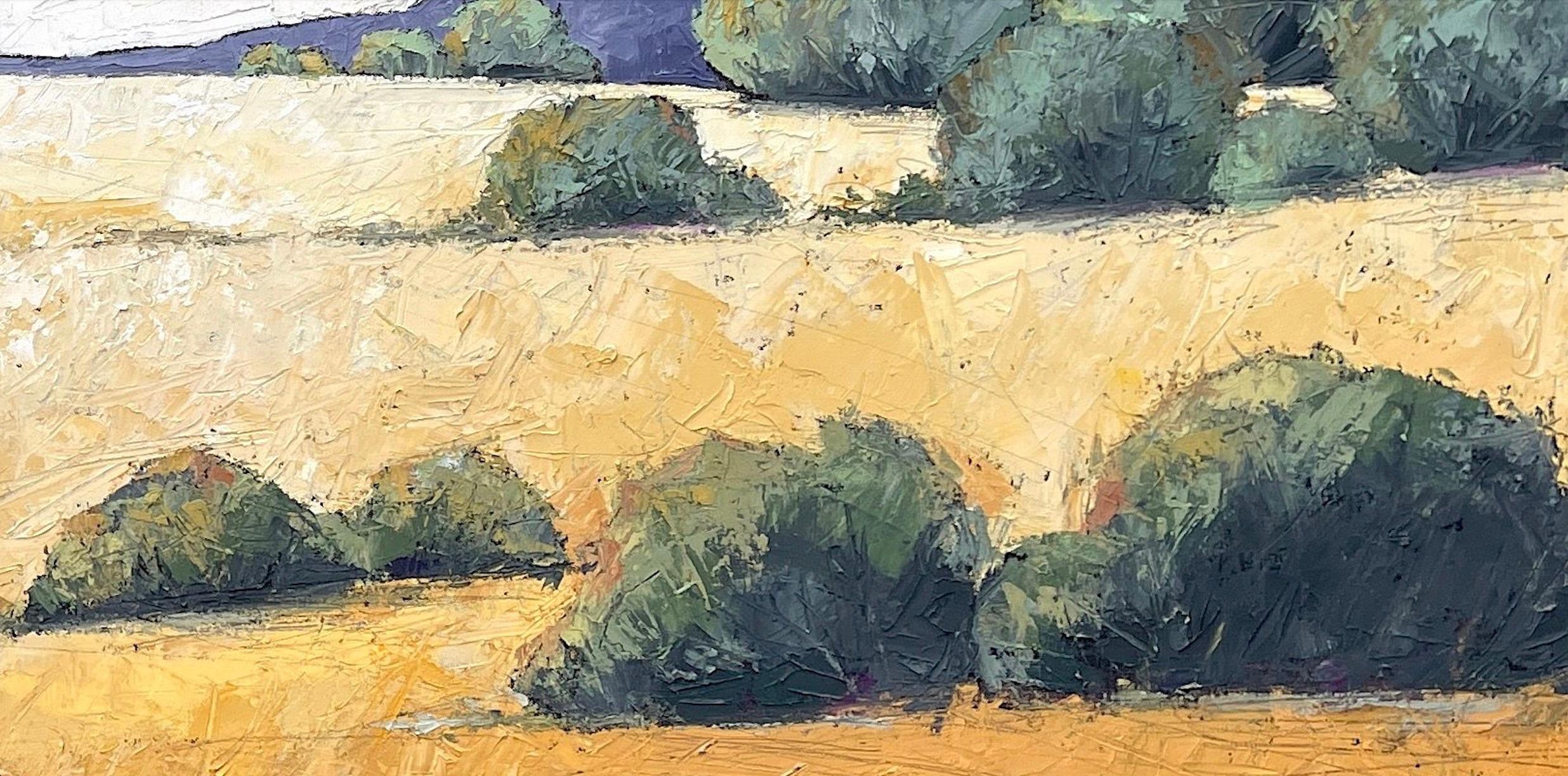 Óleo, carboncillo, cera, pigmento y grafito sobre lienzo.

Alison Haley Paul es una pintora contemporánea de paisajes profusamente texturizados y llenos de matices de color. Su obra evoca connotaciones y recuerdos geográficos: aquel verano que