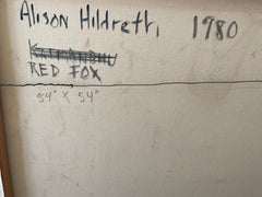 "Volpe rossa", Alison Hildreth, Espressionista astratta, Artista donna