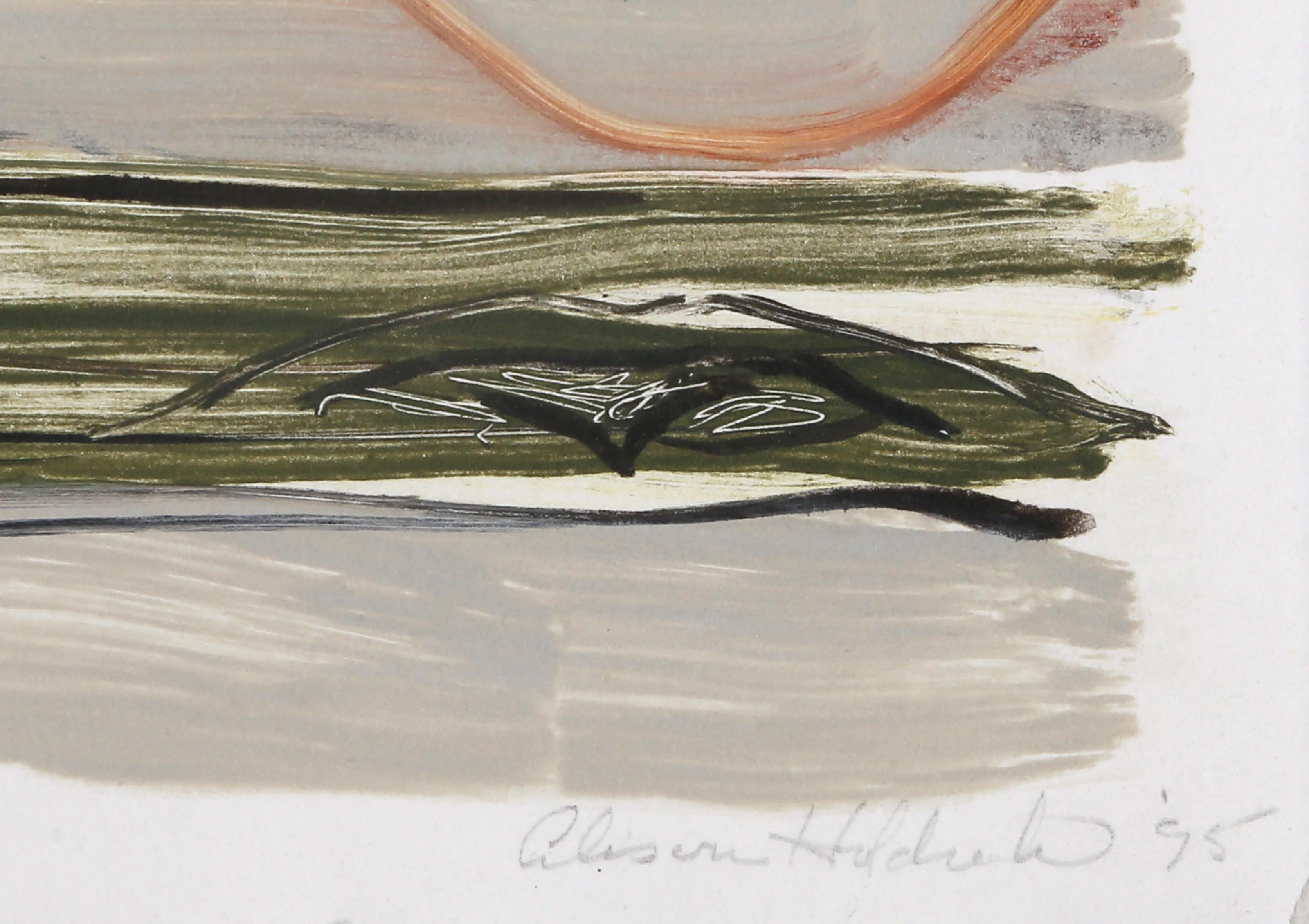 Meereslandschaft, Abstrakte expressionistische Aquatinta von Alison Hildreth im Angebot 3