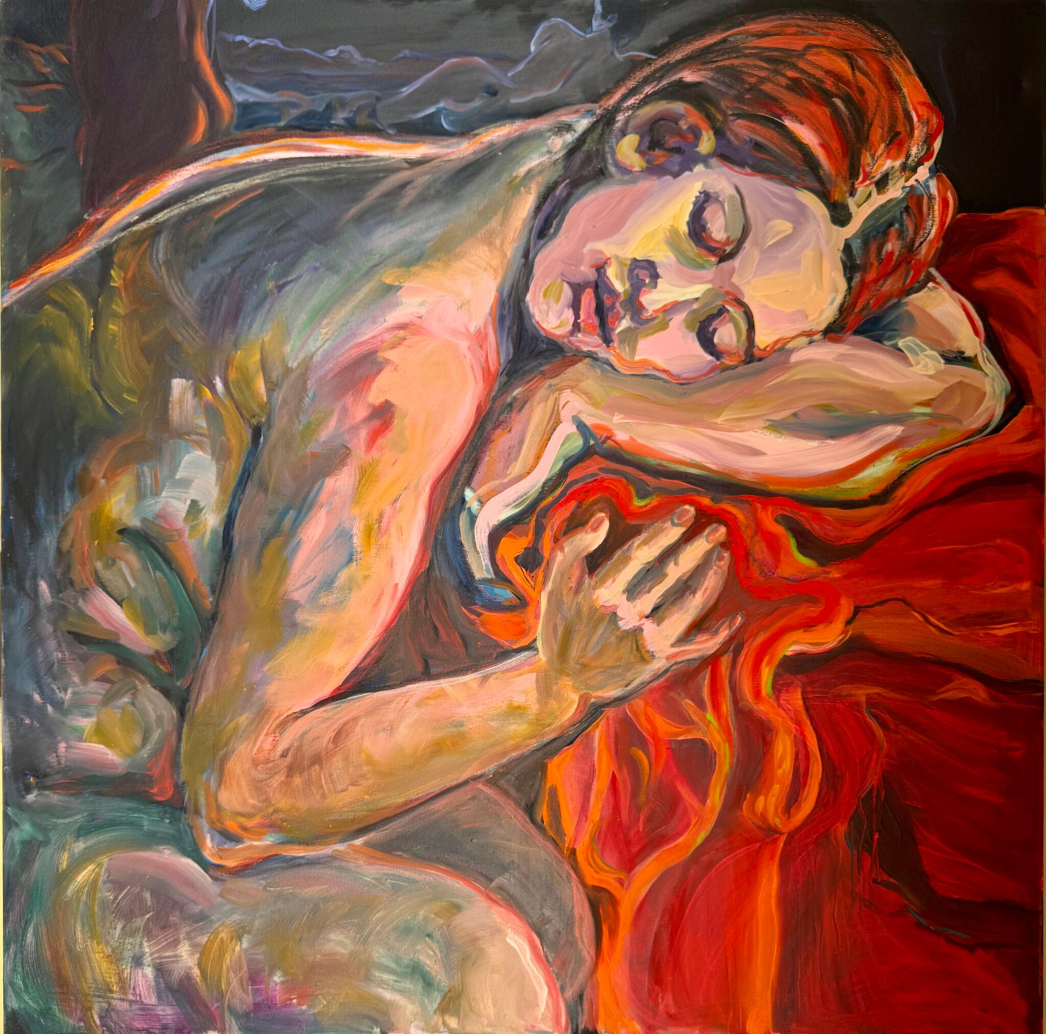 Portrait Painting Alison Hyman - Rêves chauds