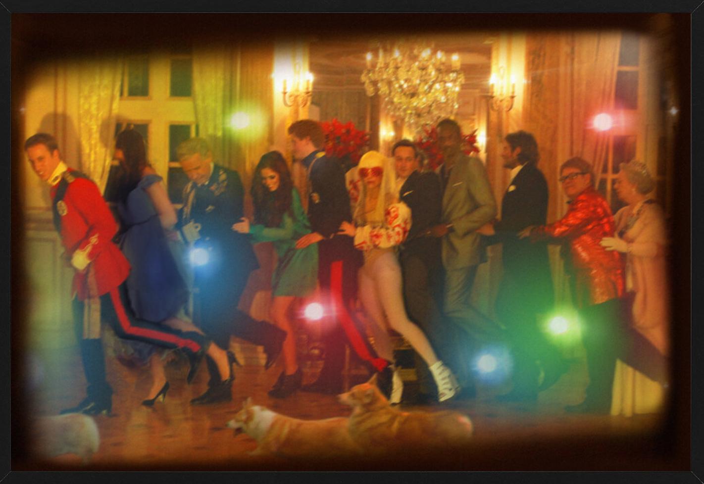 Conga - Lookalikes of the Royal Family Partying, Fine Art Photography, 2016 For Sale 1