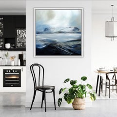 Alison Johnson, Elements d'abstraction d'Anapurna, Peinture de paysage contemporaine
