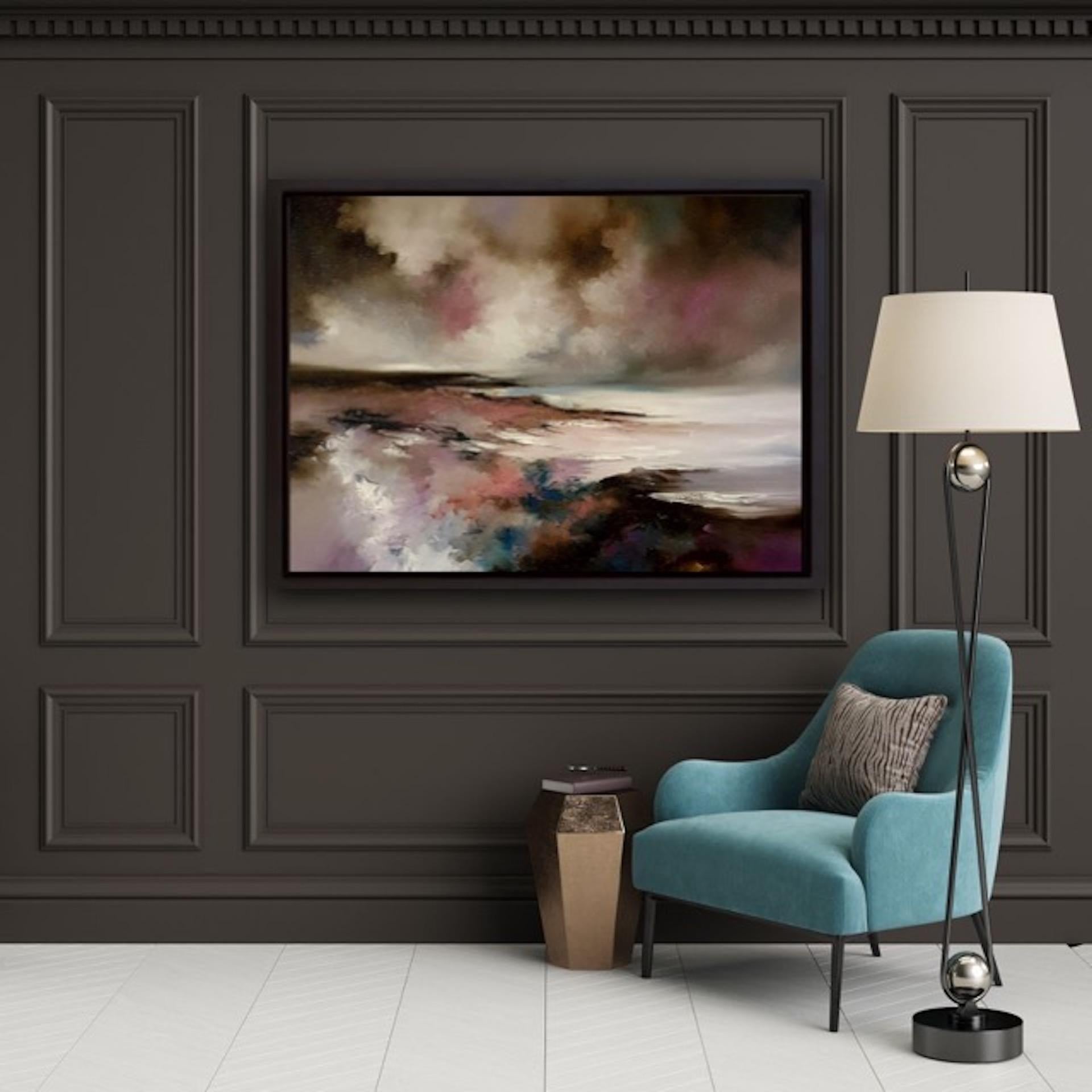 Alison Johnson
Beyond Reason
Original Seascape Painting
Oil on Canvas
Canvas Size: H 80cm x W 120cm x D 3cm
Sold Unframed
Please note that in situ images are purely an indication of how a piece may look.

Beyond Reason is an original painting by