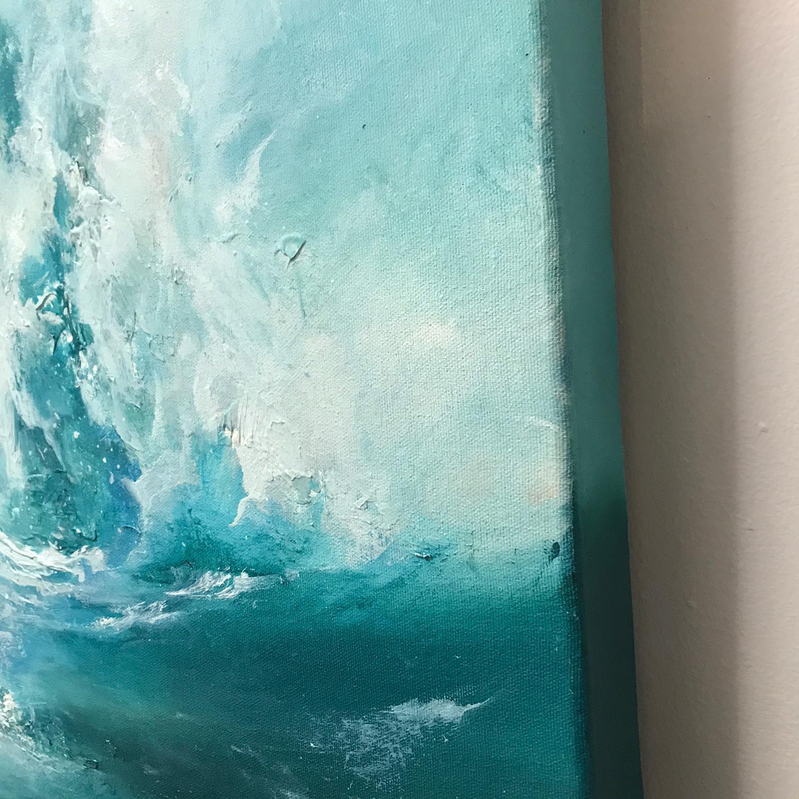 abstract sea oil painting