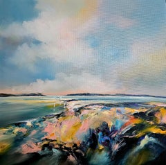 Atlas Sky  - original oil abstract landscape painting - contemporary artwork