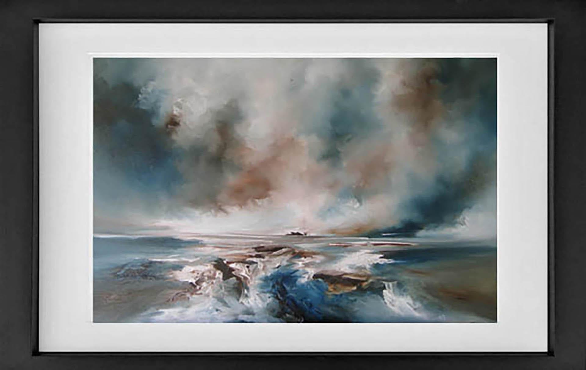 Alison Johnson
Distance
Original Seascape Painting
Oil Paint on Canvas
Canvas Size: H 60cm x W 80cm
Sold Unframed
Please note that in situ images are purely an indication of how a piece may look.

Distance is an original impressionist seascape