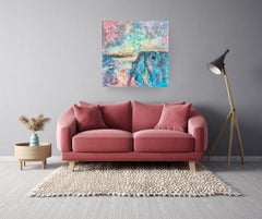 Edge of Unseen - original abstract landscape oil painting-contemporary artwork