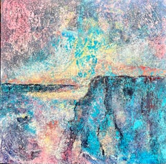 Edge of Unseen - original abstract landscape oil painting-contemporary artwork