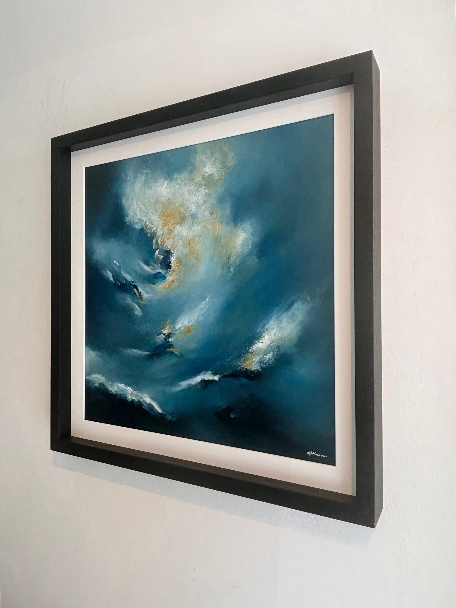 Fly Free - Abstraktes Landschaftsgemälde in Öl - surreale zeitgenössische Kunst (Abstrakter Expressionismus), Painting, von Alison Johnson