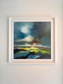Forever Roam- pintura al óleo original de paisaje abstracto - arte surrealista contemporáneo