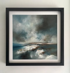 Jet Stream – Originales abstraktes Meereslandschaftsgemälde, zeitgenössische Kunst des 21. Jahrhunderts