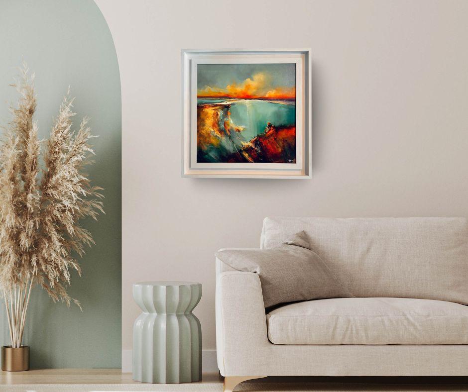This exceptional artwork is currently on display and available for sale at Signet Contemporary Art Gallery and online.

Subtle yet commanding, Light Fall is a masterclass in tonal harmony and emotional atmosphere. Alison Johnson’s painterly strokes