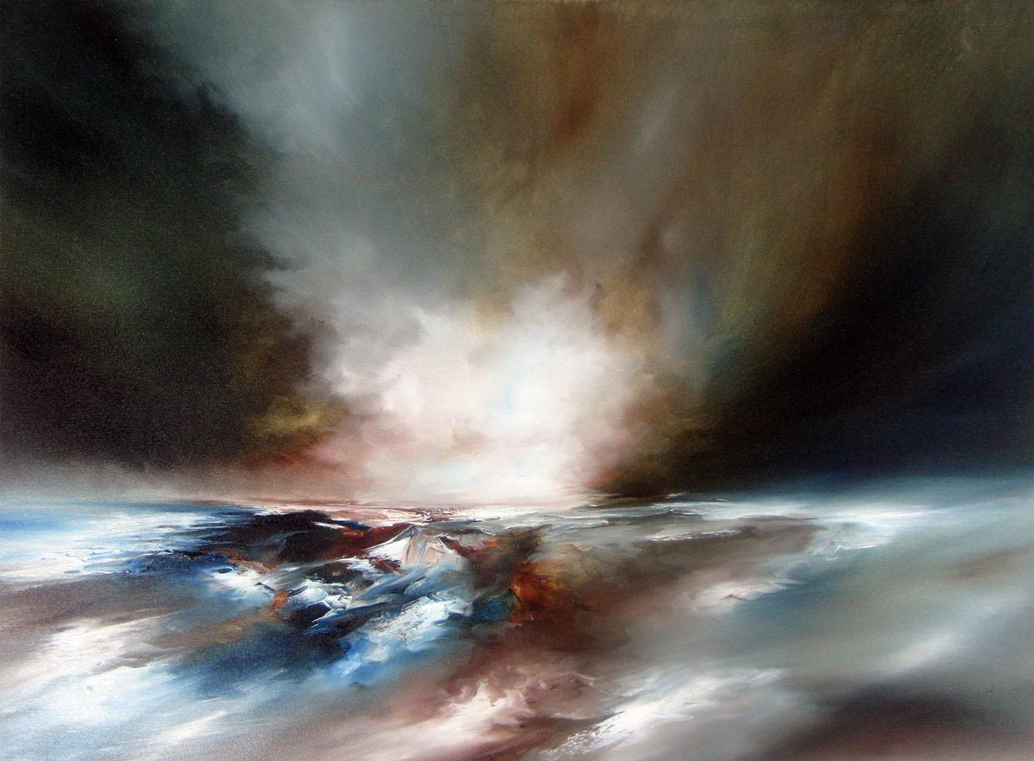 Alison Johnson Abstract Painting - Majestic Heat